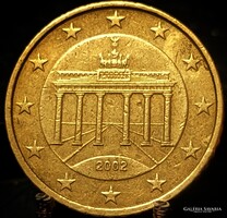 Németország 50 euro cent, 2002 Verdejel "J" - Hamburg A02E2