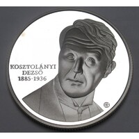 Magyarország,5000 forint 2010 PP - Kosztolányi Dezső UNC ezüst 925