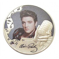 Gibraltár,half crown 2021 PP - Elvis Presley UNC nikkel