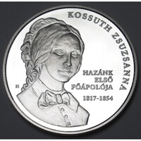 Magyarország,10000 forint 2017 PP - Kossuth Zsuzsanna UNC ezüst 925