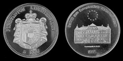 Liechtenstein 5 ecu 1995