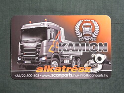 Kártyanaptár,Székesfehérvár,Kamion alkatrész üzlet,SCANIA teherautó, 2018  (5)