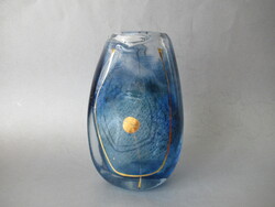 Ermanno Nason (1928-2013): Jelzett, Stúdióüveg, glass vase, Murano