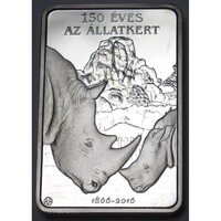 Magyarország,10000 forint 2016 PP - 150 éves a Budapesti Állatkert UNC ezüst 925