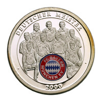 FC Bayern München emlékérem Deutscher Meister 2000 PP