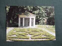 Képeslap,Alcsúti Arborétum,babaház látkép,részlet, 1990-