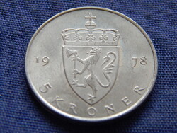 Norvégia 5 Korona 1978