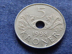 Norvégia 5 Korona 1998