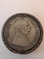 RITKASÁG!! I. világháborús Ferenc József hadifém patrióta jelvény szövetségi emlékérem
