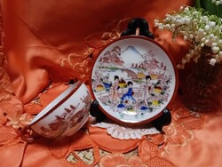 Kutani  japán porcelán  kávés csésze aljjal
