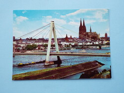 Képeslap (32) - Németország (NSZK) - Köln - Severinsbrücke és a Dóm 1970-es évek