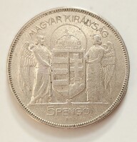 Magyar 5 Pengő 1930 ezüst érme – Horthy korszak