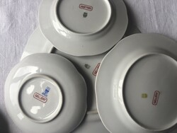 Zsolnay porcelán tányérok 7db. Gellért szálló jelzéssel
