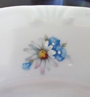 Régi Zsolnay margarétás nefelejcses lapos tányér 24cm