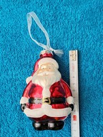 Üveg karácsonyfadísz Mikulás 11cm karácsonyfa dísz Télapó