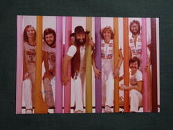 Képeslap,fotó,reklámkártya,dedikált,autogram,Apostol együttes,1975-