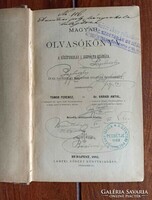 Magyar olvasókönyv a középiskolák I. osztálya számára. Bp., 1882. 191 oldal.