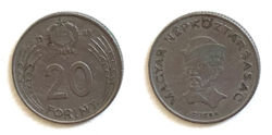 Hungary 20 forint, 1982