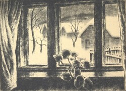 (K) Kórusz József (1927 - 2010) : Tihanyi ablak