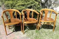 3 db. Thonet karszék, szék, kis fotel.