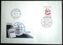 F2511 / 1968 Marx Károly bélyeg FDC-n