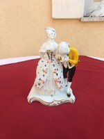Antik Ens porcelán pár.. 18 x 12 cm..
