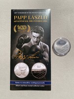 2026 Papp László születésének 100. évfordulója 5000 Forint színesfém emlékérme, prospektussal