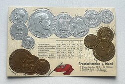 Nagy-Britannia és Írország / Egyesült Királyság 14 db érme - Dombornyomott érmés képeslap