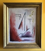DEMJÉN Mimi (1906-?) festmény, 1950-1970 körül, olaj vászon vásznon, kerettel 61 x 51 cm, jjl.