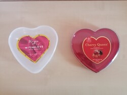 Szív alakú műanyag dobozok