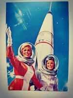 Új Star Trek stílusú retró képes levelezőlap (478)