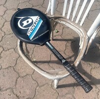 Dunlop John McEnroe Tournament típusú vintage fa teniszütő eredeti védőtokkal