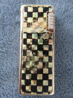 Retro Vintage Checkers Alco King Gáz Töltésú Öngyújtó