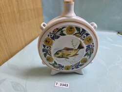 T3343 Hollóházi halas kulacs 15 cm