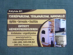 Kártyanaptár,Kályhás Bt.,Cserépkályha,kandalló,Vác, 2019  (5)