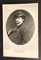 Ritka 1886 II. Lajos bajor király ERZSÉBET SISSI KIRÁLYNŐ UNOKATESTVÉR KORABELI UTÓLSÓ FOTÓ LAP