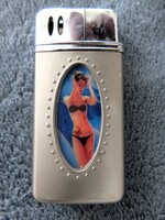 Retro Vintage JinHong Erotikus Steptease Gáz töltésű Öngyújtó