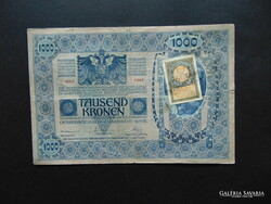 1000 korona 1902 Szerb-Szlovén-Horvát bélyeg + Bélyegzés ! RR 02