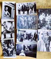 1917 UTOLSÓ MAGYAR KIRÁLY IV. KÁROLY FRONT BRATISLAVA KORABELI FELVÉTEL KÉSŐBBI ELŐHÍVÁS 9 DB FOTO