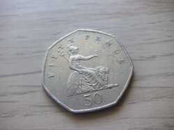 50  Penny  1997    Anglia   A képen látható állapotban