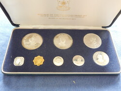 Fülöp-szigetek Proof Set 1975 (1 Sentimo - 50 Piso 8 darab érme ezüstökkel)