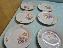T3363 Kahla virágos kistányér 6db 19cm