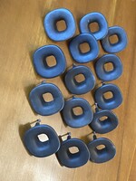 16 DB RETRO, BARNA SZÍNŰ KOMÓD, FIÓK FOGANTYÚ 7.5 CM