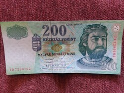200 forintos bankjegy FD 1998