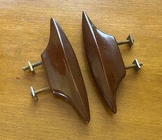 2 DB MIDCENTURY KOMÓD, FIÓK FOGANTYÚ EGYÜTT 11 CM