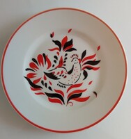 Hollóházi madaras, kakasos dísztál 18,5 cm