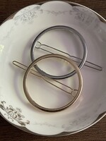 Kör alakú minimál hajcsat párban