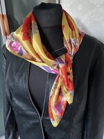 Vintage Esprit tarka-barka selyem kendő, 100% silk