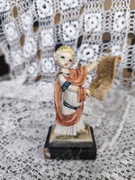 Olasz Depose figura carrarai márvány talpon