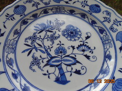 -50% ÚJSZERŰ ! Antik MEISSEN jelzéssel,kék hagyma mintás számozott lapos tányér 24 cm